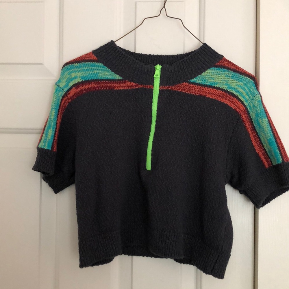 Urban Outfitters Cropped Biker Sweater